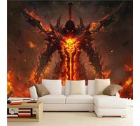 Générique Sticker mural haute qualité Flamme Autocollant Mural 300 x 210 cm Épée De L'enfer Girafe Déco murale autoadhésive Pour Chambre Salon Enfants Bébé Pépinière