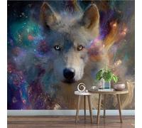 Générique Sticker mural haute qualité Loup Des Steppes Autocollant Mural 400 x 280 cm Animal Girafe Déco murale autoadhésive Pour Chambre Salon Enfants Bébé Pépinière