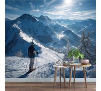 Générique Sticker mural haute qualité Montagne Enneigée Autocollant Mural 500 x 280 cm Sportif Girafe Déco murale autoadhésive Pour Chambre Salon Enfants Bébé Pépinière