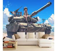 Générique Sticker mural haute qualité Réservoir Autocollant Mural 400 x 280 cm Fille Girafe Déco murale autoadhésive Pour Chambre Salon Enfants Bébé Pépinière