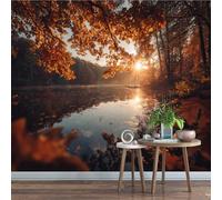 Générique Sticker mural haute qualité Rivière Autocollant Mural 140 x 100 cm Arbre Girafe Déco murale autoadhésive Pour Chambre Salon Enfants Bébé Pépinière