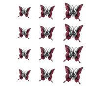 Générique Stickers Papillons 3D 12 Pièces Décorations Halloween Maison