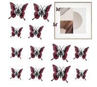 Générique Stickers Papillons 3D 12 Pièces Décorations Halloween Maison