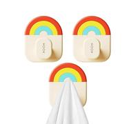 Générique Sticky Hook - No Drill Towel Hanger, ABS PVC Wall Hook Organizer | Removable And Reusable Adhesive Coat Hooks, Waterproof Holder For Bathroom, Kitchen, Closet, Door, And Home Storage Use