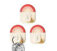 Générique Sticky Hook - No Drill Towel Hanger, ABS PVC Wall Hook Organizer | Removable And Reusable Adhesive Coat Hooks, Waterproof Holder For Bathroom, Kitchen, Closet, Door, And Home Storage Use