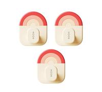 Générique Sticky Wall Hooks, Coat Hanger For Wall, 3 Pieces Hanger Holder, Shower Bathroom Door Ceiling Kitchen Coat Key Window Dorm Towel Closet Clothes