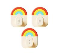 Générique Sticky Wall Hooks, Coat Hanger For Wall, 3 Pieces Hanger Holder, Shower Bathroom Door Ceiling Kitchen Coat Key Window Dorm Towel Closet Clothes