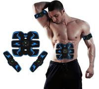 Générique Stimulateur Musculaire EMS - Électrostimulation Abdominale à Intensité Réglable - Entraînement Maison (Bleu)