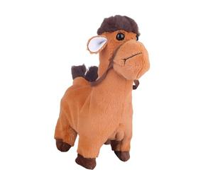 Générique Stimulation des chameaux électriques Marchant Chantant Jouet en Peluche Parlant pour développement des compétences cognitives et linguistiques Jouet Animal en Peluche Parlant