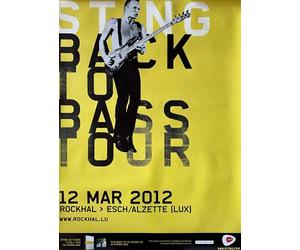 Générique Sting - Back To Bass Tour Concert Lux 2012-60X85Cm Affiche/Poster