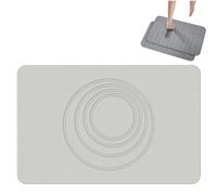 Générique Stone Bath Mat,Diatomaceous Earth Shower Mat,Non-Slip Absorbent Quick Drying Floormat,Multifunction Luxurious Diatomite Stone Mat for Bathroom,Living Room,Dining Room,Kitchen,Toilet