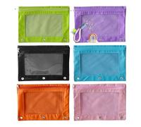 Générique Storage Bags - Toy Storage Bags - Waterproof Pouch, Aesthetic Reusable Pouch with Zipper Closure and Rainbow Pendant for Travel, Adults, Business, Home, Dorm, School