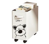 Générique Storage Bin with Wheels - Folding Under Desk Storage Bin | Oxford Cloth Laundry StoragêBasket with Wheels | Slim Laundry Storâge Organizer for Dorm Home | Foldable Lâundry StoragêBox