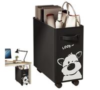 Générique Storage Bin with Wheels - Folding Under Desk Storage Bin | Oxford Cloth Laundry StoragêBasket with Wheels | Slim Laundry Storâge Organizer for Dorm Home | Foldable Lâundry StoragêBox