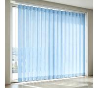 Générique Store à Lamelles Vertical Anti-UV Isolés Thermiquement pour Intérieur Fenêtres de Maison et Appartement, Store Californien avec Angle de Rotation de 180°(Bleu,B170xH100cm)