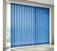 Générique Store à Lamelles Vertical Anti-UV Isolés Thermiquement pour Intérieur Fenêtres de Maison et Appartement, Store Californien avec Angle de Rotation de 180°(Deep Blue,B70xH130cm)