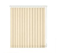 Générique Store à Lamelles Verticales Kit Complet avec Support Plafond Mur 50-300cm, Stores Vénitiens Verticaux Protection Solaire, Rideau Coulissant Filtrage pour Bureau(Light Yellow,B110xH160cm)