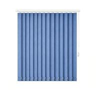 Générique Store à Lamelles Verticales Kit Complet avec Support Plafond Mur 50-300cm, Stores Vénitiens Verticaux Protection Solaire, Rideau Coulissant Filtrage pour Bureau(Bleu foncé,B190xH120cm)