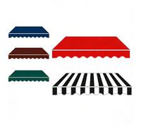 Générique Store Banne Manuel pour REM Placement 200cm 365cm 400cm 500cm 600cm Aux UV/Vent/Eau Et Tissu Résistant Bâche pour Auvent Anti-décoloration Gray