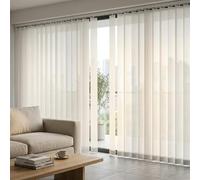 Générique Store Californien en Tissu Occultant, Stores Verticaux 89mm Anti-UV, Rideau à Lamelles Protection de la Vie Privée pour Fenêtre, Chambre, Salon et Bureau(85cmW*280cmH)