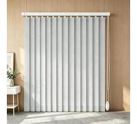 Générique Store Californien pour Les Bureaux et pour la Maison et l'Appartement, Stores à Bandes Verticales d'Intérieur avec Supports, Rideau Coulissant Protection Solaire 60-300cm(Gris,B210xH150cm)