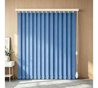 Générique Store Californien pour Les Bureaux et pour la Maison et l'Appartement, Stores à Bandes Verticales d'Intérieur avec Supports, Rideau Coulissant Protection Solaire 60-300cm(Bleu,B230xH220cm)