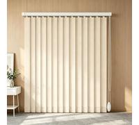 Générique Store Californien pour Les Bureaux et pour la Maison et l'Appartement, Stores à Bandes Verticales d'Intérieur avec Supports, Rideau Coulissant Protection Solaire 60-300cm(Beige,B300xH280cm)