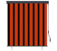 Générique Store Roulant d'extérieur 140x250 cm Orange et Marron,Maison & Jardin,Décorations,Habillages de fenêtre,Stores vénitiens & Stores en Toile,Orange,5.1KG,145972