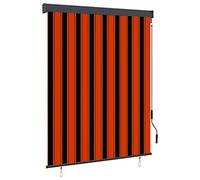 Générique Store Roulant d'extérieur 140x250 cm Orange et Marron,Stores vénitiens & Stores en Toile,5.1KG-145972