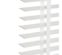 Générique Store Venitien Bois Lamelles 50 mm Larges 60/70/80/90/100/110cm Stores Horizontaux Rideaux Occultants sur Mesure pour Chambre & Salon Installation Facile(Blanc)