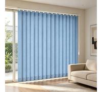 Générique Store Vertical Isolant Thermique et Anti-UV, Rideau Coulissant à Lamelles Filtrage de La Lumière Intérieur, Store Californien Occultants Kit Complet pour Porte-Fenêtre(Bleu,B190xH110cm)
