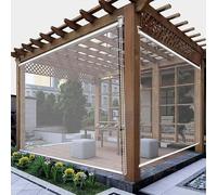 Générique Stores Enroulables Transparents et Imperméables Stores Enrouleurs Transparents for Extérieur Stores Enroulables en PVC Coupe-Cent et Imperméables Rideau de Pergola for Balcon,200 * 250cm