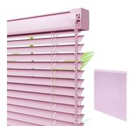 Générique Stores Vénitiens en Aluminium Lames 2.5 Cm, Horizontaux Occultants Rideaux, Intérieur Bureau Salle De Bain Chambre, Personnalisable(Rouge pêche,80Lx190Hcm)