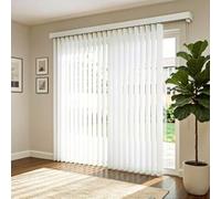 Générique Stores verticaux Blancs pour fenêtres intérieures, 80, 90, 120, 160, 200, 250, 300 cm, Stores d'intimité en Tissu filtrant la lumière, Stores à Panneaux occultants(W240xH240CM)