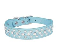 Générique strass Cuir PU entièrement clouté en scintillant | Colliers réglables en de strass de chiot pour des chiens de compagnie chats, collier de strass de chat doux étincelant