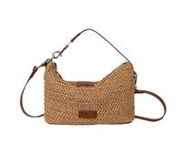 Générique Straw Clutch | Vintage Zipper Tote With Adjustable Shoulder Strap