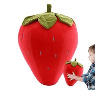 Générique Strawberry Plush - Soft Stuffed Toy for Kids and 20 25cm | Cute Fruit Shape with Filling, Perfect for Cuddling, Nursery Decor, Birthday Plush Strawberry Toy, Or Playtime Fun