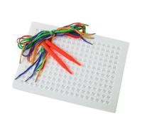 Générique String Drawing Board | String Threading Weaving Board | Early Education Thread Needle Sensory B́oard Lacing Toys For Birthday Christmas