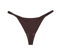 Générique String Ficelle Femme Sexy Chic Tangas Slips Stretch Taille Moyenne Culotte Et Lingerie sous-Vêtements T-Back sans Couture en Soie Glacée Confort Quotidien Invisibles