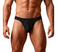 Générique String Homme Sexy Slips Grande Taille Serpentine Hot Mini Tanga Taille Basse Bikini Strings Ficelle Ouverte String de Bain Slip Chic T-Back sous-vêtement