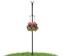 Générique String Light Poles - Poles For Outdoor String Lights | Rustproof Outdoor Heavy Duty Metal Stand | Deck Patio Strings Lights Hanger | for Garden Pathway Driveway Patio Lawn Grassland