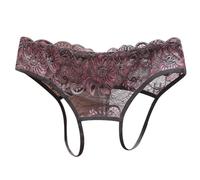 Générique String Ouvert, Culotte Ouverte à Lentre Jambe, Culotte Fendue, Lingerie Femmes, Basse Dentelle Sexy (8 Couleurs)