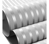 Générique Striped Wallpaper Decor - Non Woven 950x53cm | Waterproof Wall Covering | Decorative Stripe Wall Paper For Furniture Bedroom Living Room Kitchen Apartment Hotel Interior Design Use