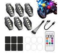 Générique Strobe Lights For Car - ABS, Rechargeable LED Lights, RGB Decor