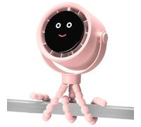 Générique Stroller Clip Fan, Portable Cooling Device, 360° Rotatable Small Air Cooler, Battery Operated Quiet, Flexible Clipped-On Design, for Summer Crib Car Seat Bike Treadmill