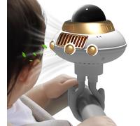 Générique Stroller Fan - Space Octopus Bladeless Cooling Fans, 3-Speed Adjustable Cooling Device, Stroller Fan for Home Travel Use, Safe & Quiet, Easy to Clip & Charge, Perfect for Summer Comfort