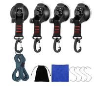 Générique Strong Suction Cup Hooks - 4 Pieces Vacuum Suction Cup With Hooks