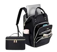 Générique Student Lunch - 16.94 12.02 8.67 inches waterproof EVA with matching 10.48 6.7 5.52 inches lunch bag, lightweight 1250 g | practical set for daily use school office capacity