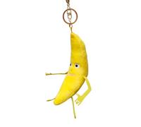 Générique Students Cute Keychain - Plush 15cm | Stuffed Banana Keychain Pendant Keyring Charm | Novelty Backpack Ornament For Girls Women Children For School Business Trips And Daily Use