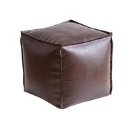 Générique Stuffable Cushion Bag, 2025 New Stuffable Cushion Bag, 16 inch Floor Footrest Cushions Storage Solution, Cube Decorative Footrest Storage, for Living Rooms Bedrooms (Brown)